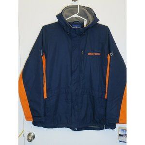1995 New VTG Reebok Denver Broncos Team Apparel on Field Jacket Parka NOS NWT XL